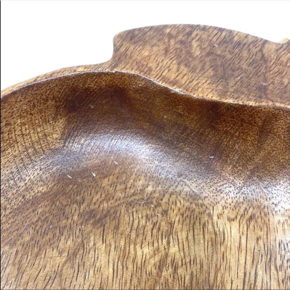 🆕 Wood Lemon Shaped Bowl - Picture 9 of 9